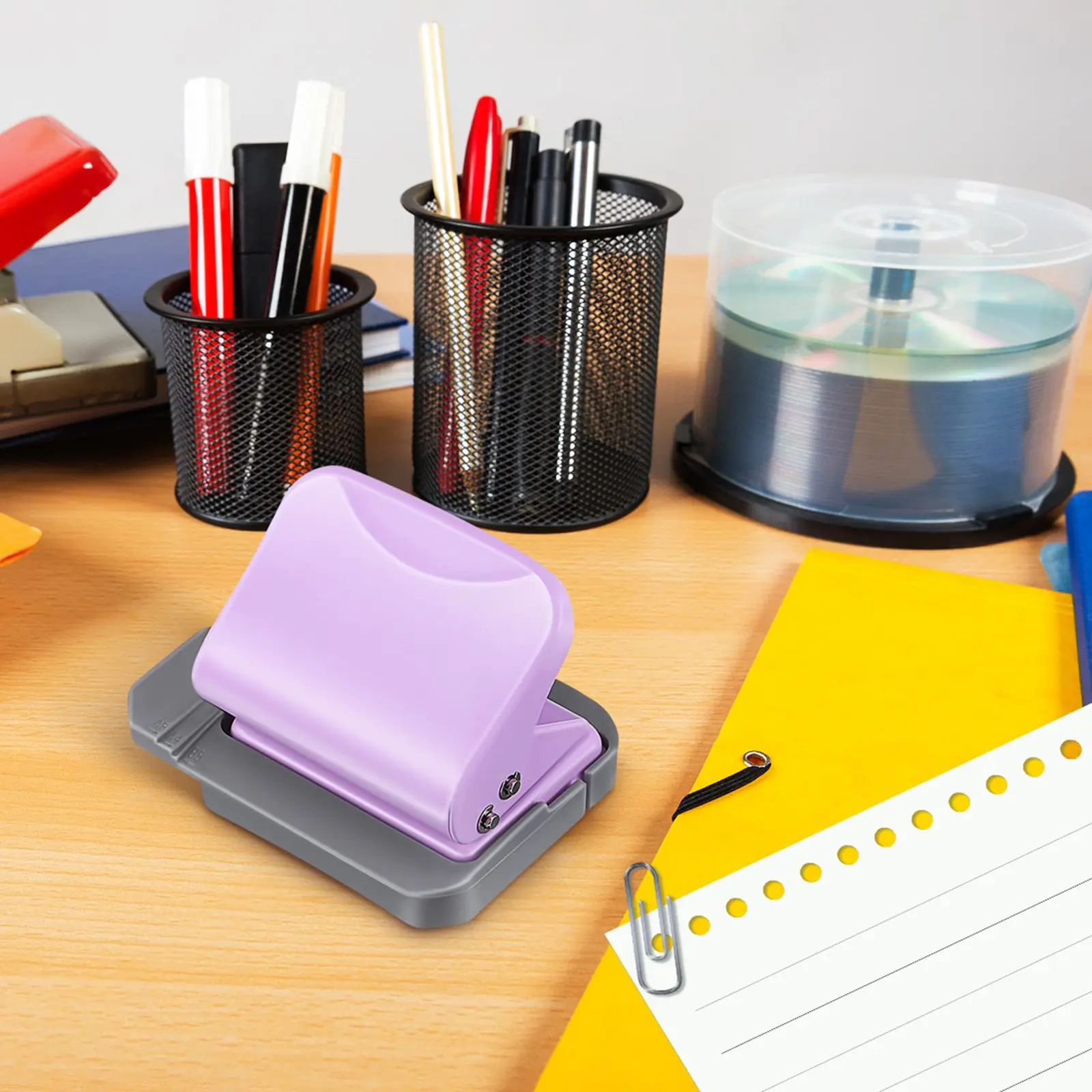 Loose-leaf Book Hole Punch Paper Mini Binder Punching Machine Craft Tool Spiral Notebook Puncher Small Hole for Documents