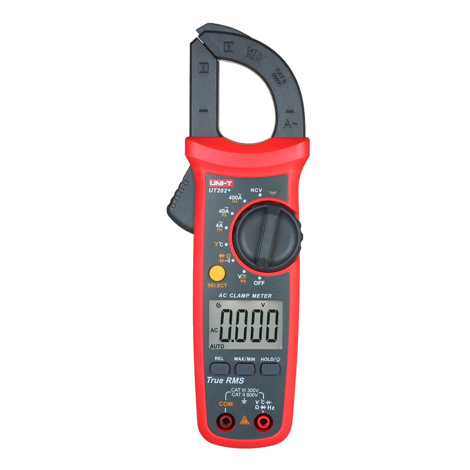 

UNI-T UT202+ 4000 Counts Digital Clamp Meter True RMS Multimeter Clamp Ammeter Voltage Meter AC NCV Test Universal Meter Tester