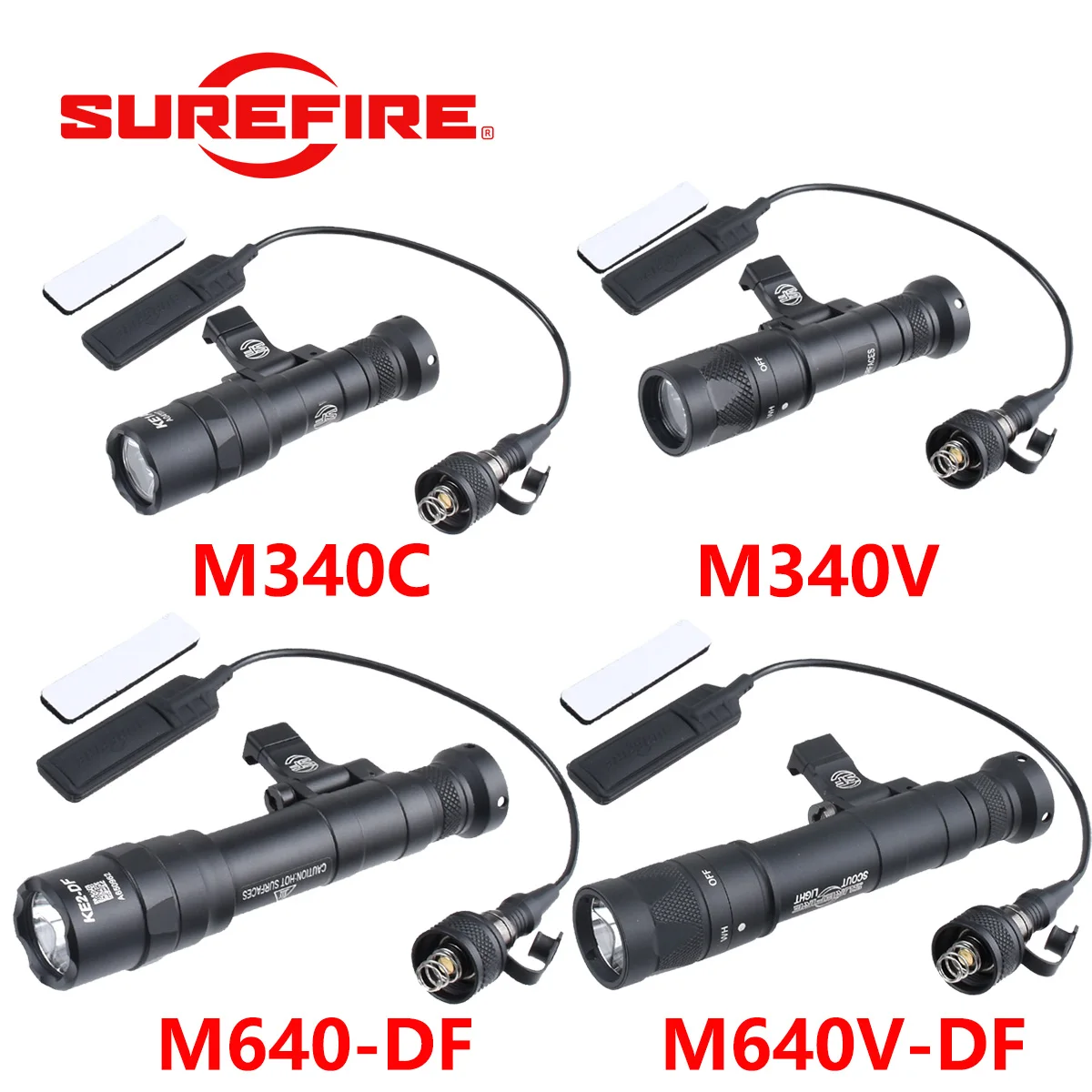Surefire M640V M640DF M340V M340C M600DF Airsoft Scout Light Tactical Rifle Gun AR15 M640 M340 Flashlight 20MM Picatinny