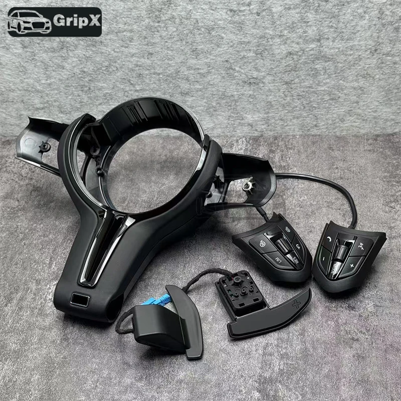 M Sport Steering Wheel with Standard Central Trim Cover, Buttons, Shift Paddles, Suitable for BMW F01 F07 F10 F15 F16 F20 F21 F3