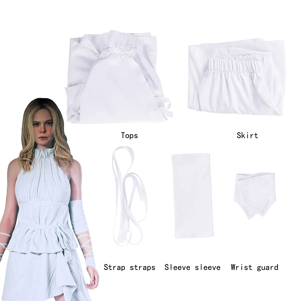 

Game Character Death Stranded Cosplay Costume Women's White Top Dress Sexy Backless Suit Daily Outfit or Party Performance