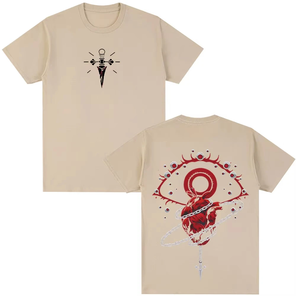 Camiseta de Anime Hunter X Hunter Kurapika Phantom Troupe, camiseta de manga corta para hombres y mujeres, camisetas de algodón de gran tamaño para verano, ropa de calle