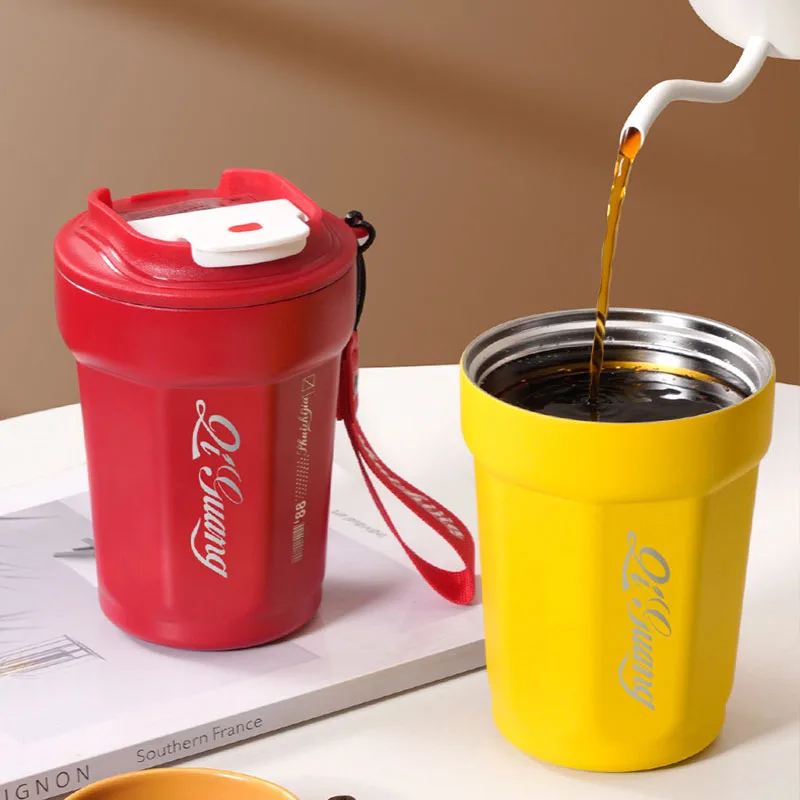 

450ml Coffee Mug Travel Thermo Cup Acuum Cups 316 Stainless Steel Business Portable Mug Car Leak_Proof Water Cup