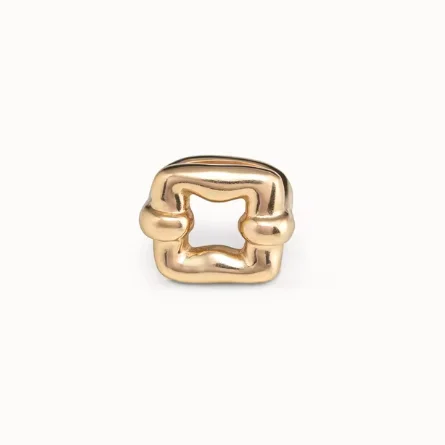 2024 Original New Product Spanish popular UNO de 50 Jewelry Fashion Simple Square Hollow Ring Women's High Quality Gift