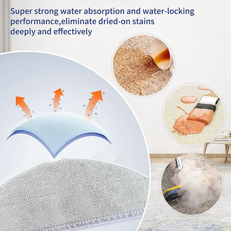 로봇 진공 청소기 교체 예비 부품, 세척 가능 걸레 패드, Eufy L60 /L50 시리즈용 걸레 천