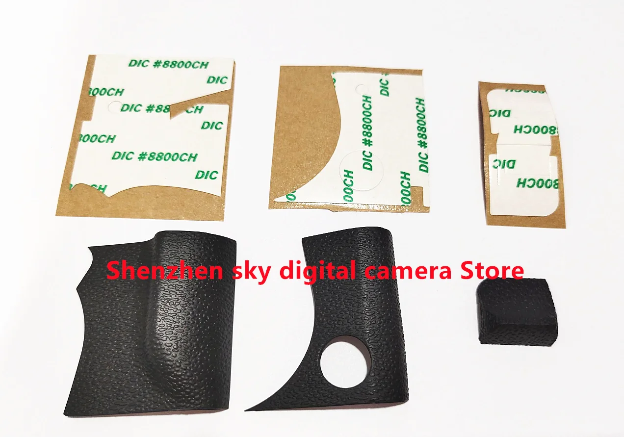 A Set New body rubbers with glue (Grip+thumb+front)repair parts For Fujifilm X-T10 X-T20 XT10 XT20 Camera