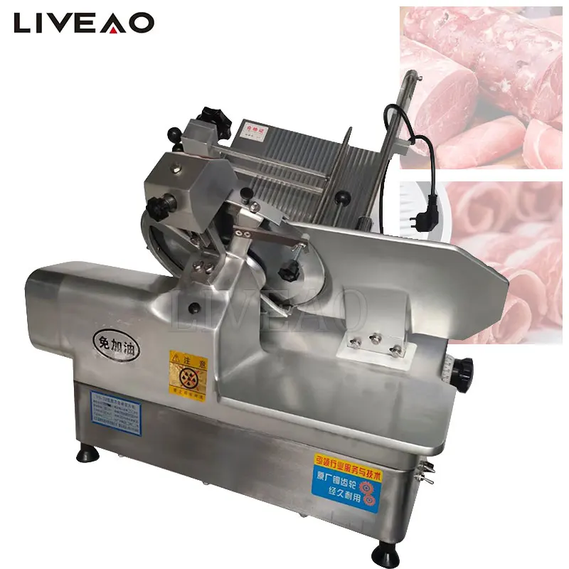 Automatic Meat Planer Frozen Beef Slicer Ham Lamb Roll Slicing Machine Single Roll And Double Roll Cutting Meat Maker 