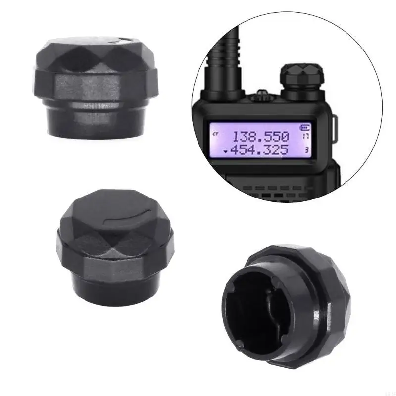 462E Volumekanaal Knob Cap Cover Vervanging voor UV5R UV-5R UV-5RA UV-5RB UV-5RC Plastic Black Caps