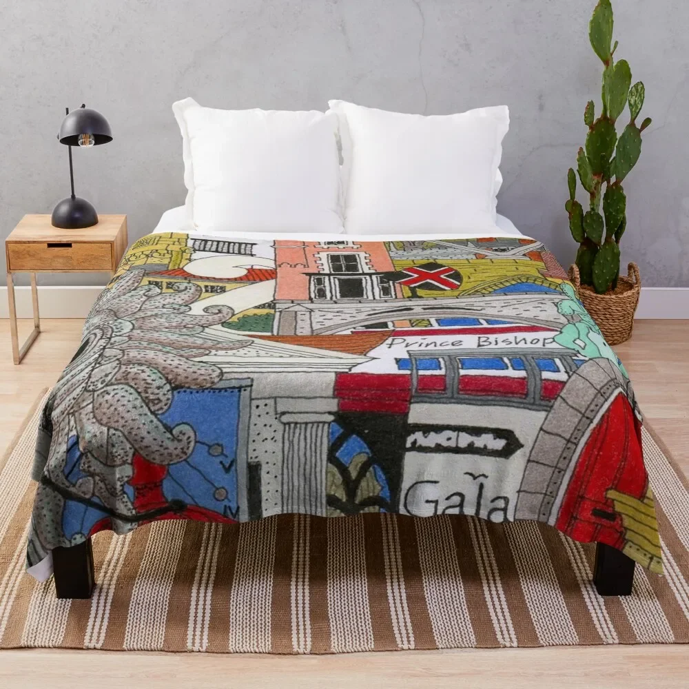 

DURHAM 1 Throw Blanket Multi Use Warm Blanket for Living Room Bedroom