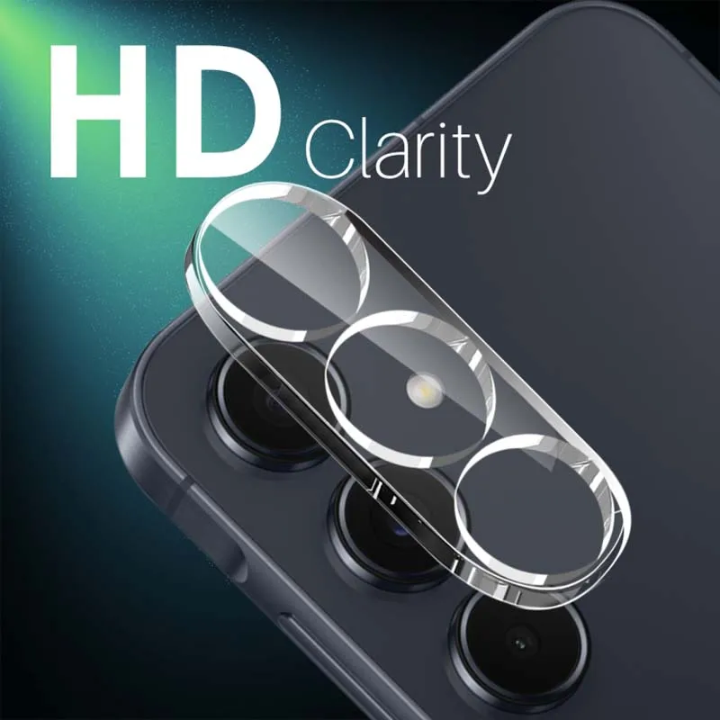 Tempered Glass Lens Protector for Samsung A55 5G S24 FE Camera Cover Transparent Integrated Glass Cap Anti Break Hard Film