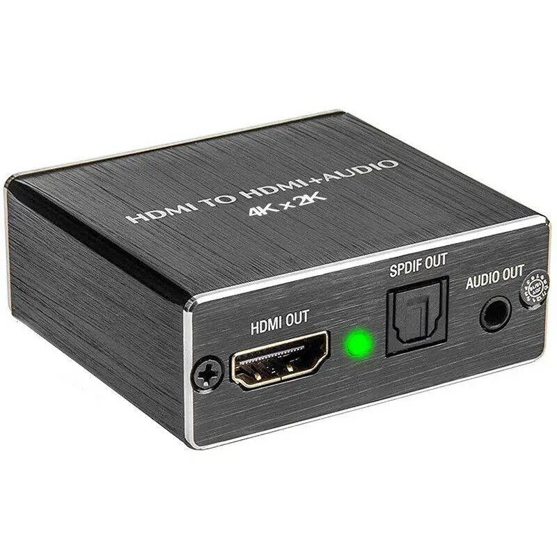 Ekstraktor audio 4K X 2K + optyczny TOSLINK SPDIF + 3,5 mm stereofoniczny konwerter audio rozdzielacz zgodny z HDMI