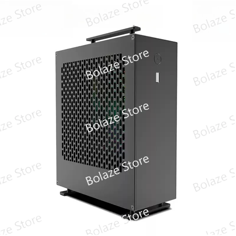 4.28L A24-V3 2.1 Mini ITX Case, Full Aluminum 1U  Integrated Graphics PC Chassis