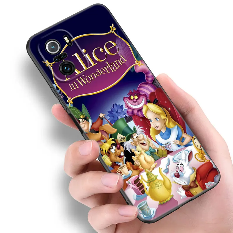 Princess Alice in Wonderland Black Phone Case For Xiaomi 10T 11T 13T 14 Pro 11 Lite POCO X3 NFC M3 M4 M6 X4 X5 Pro 5G F5