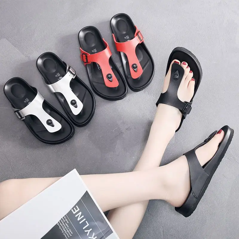 2024 Summer Slippers Slip-Foot Non-Slip Outdoor Thick Sole Comfortable Massage Fashion Multi-Functional Beach Sandals