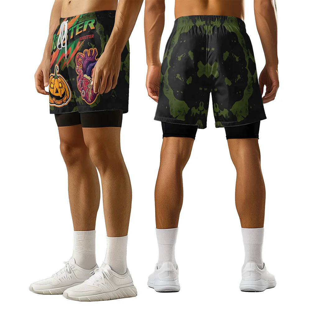 

2024 New Original Design Summer Joker Pattern 3D Printing Graffiti Element Casual Trend Sports Basketball Shorts Men's Shorts