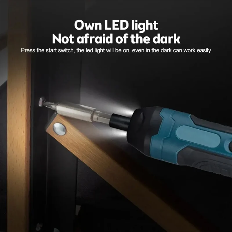 New Cordless Electric Screwdriver 1300mah Rechargeable Adjustment Power Drill Multi-function Disassembly Torque Repair Tools