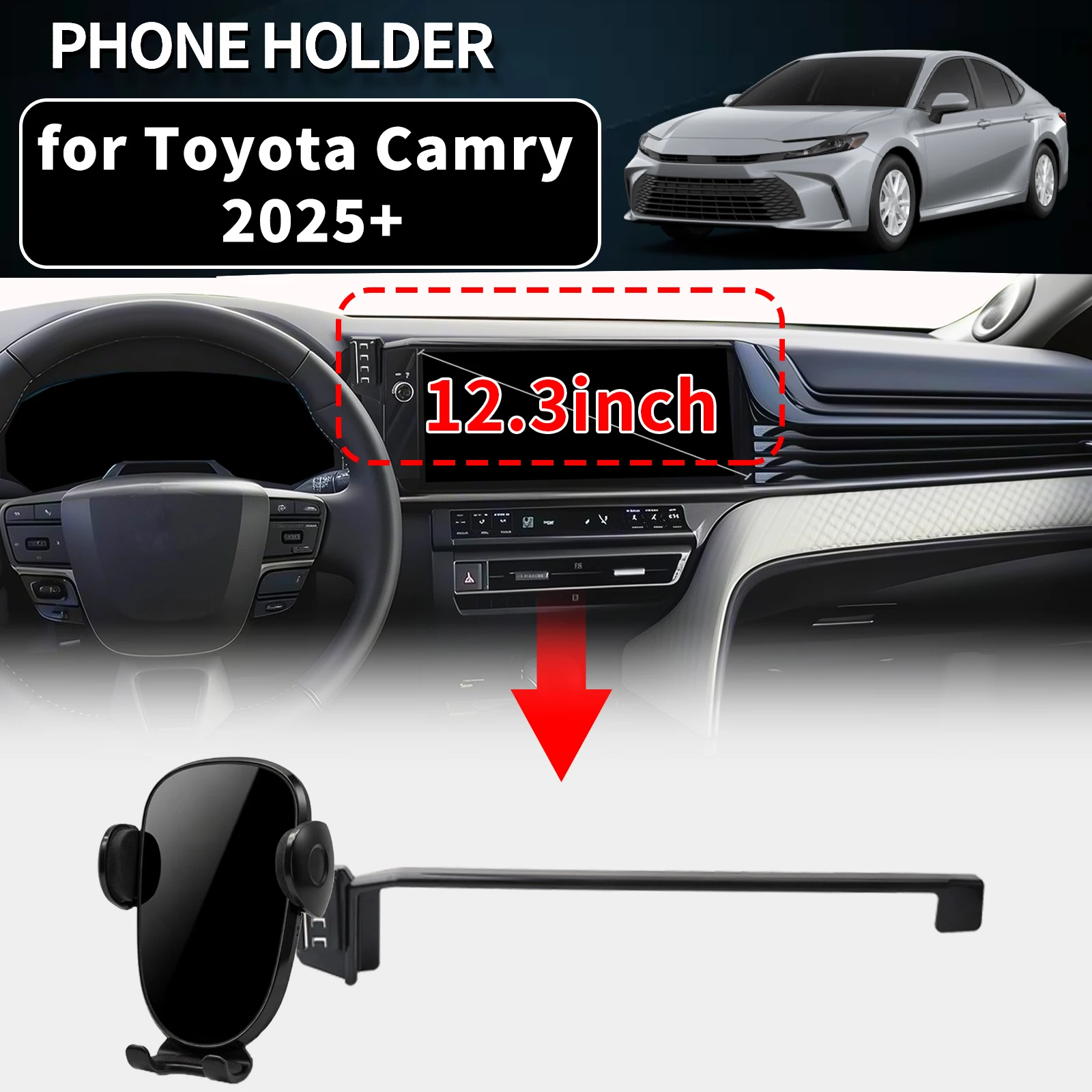 

for Toyota Camry XV80 2025 2026 2027 Vehicle-Specific Phone Holder Mount Car GPS Stand Easy Fix Auto Accessories