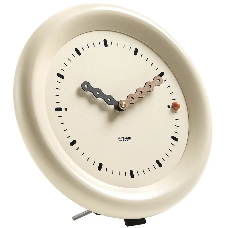 Cream Style Clock Home Foyer High-end Feeling Desk Clock Decoration TV Cabinet Desktop Decoration