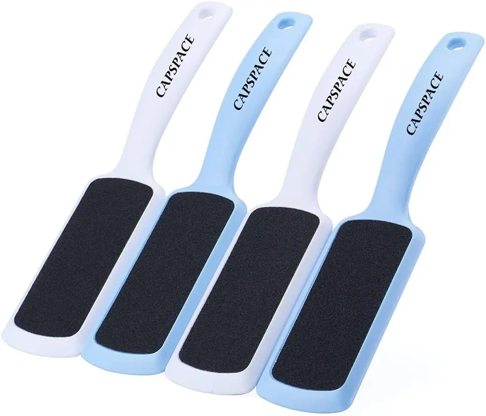 

Двусторонняя пилка-терка для ног от огрубевшей кожи, набор из 4 штук - эффективный инструмент для педикюра