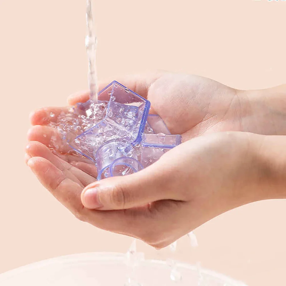 Transparent Table Chair Foot Covers Round/Square Pipe Plugs Protective Covers Furniture Thickening Anti Slip Leg Pads