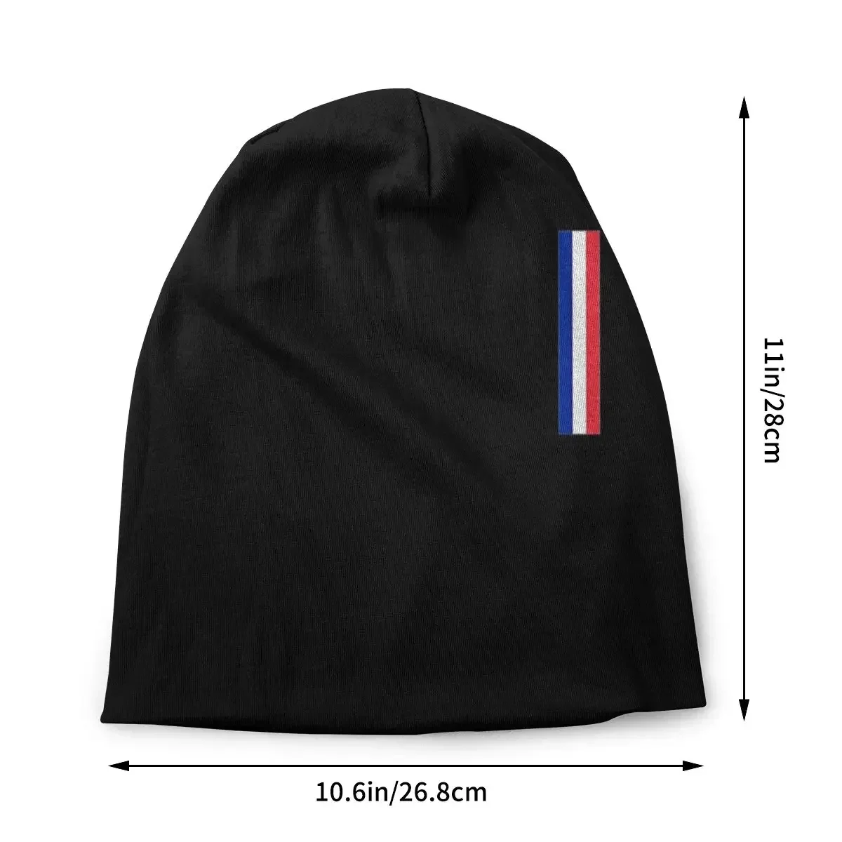 Flag Of France End Skullies Beanies Flag French France Flag Hat Goth Ski Men Women Cap Autumn Winter Dual-use Bonnet Knitted Hat