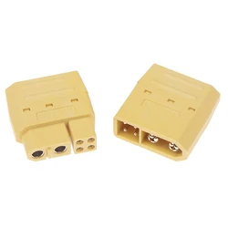 1pair XT60 (2+4) Male Female Plug Connector With Signal Pin And Sheath Solder Wire Model Accessories