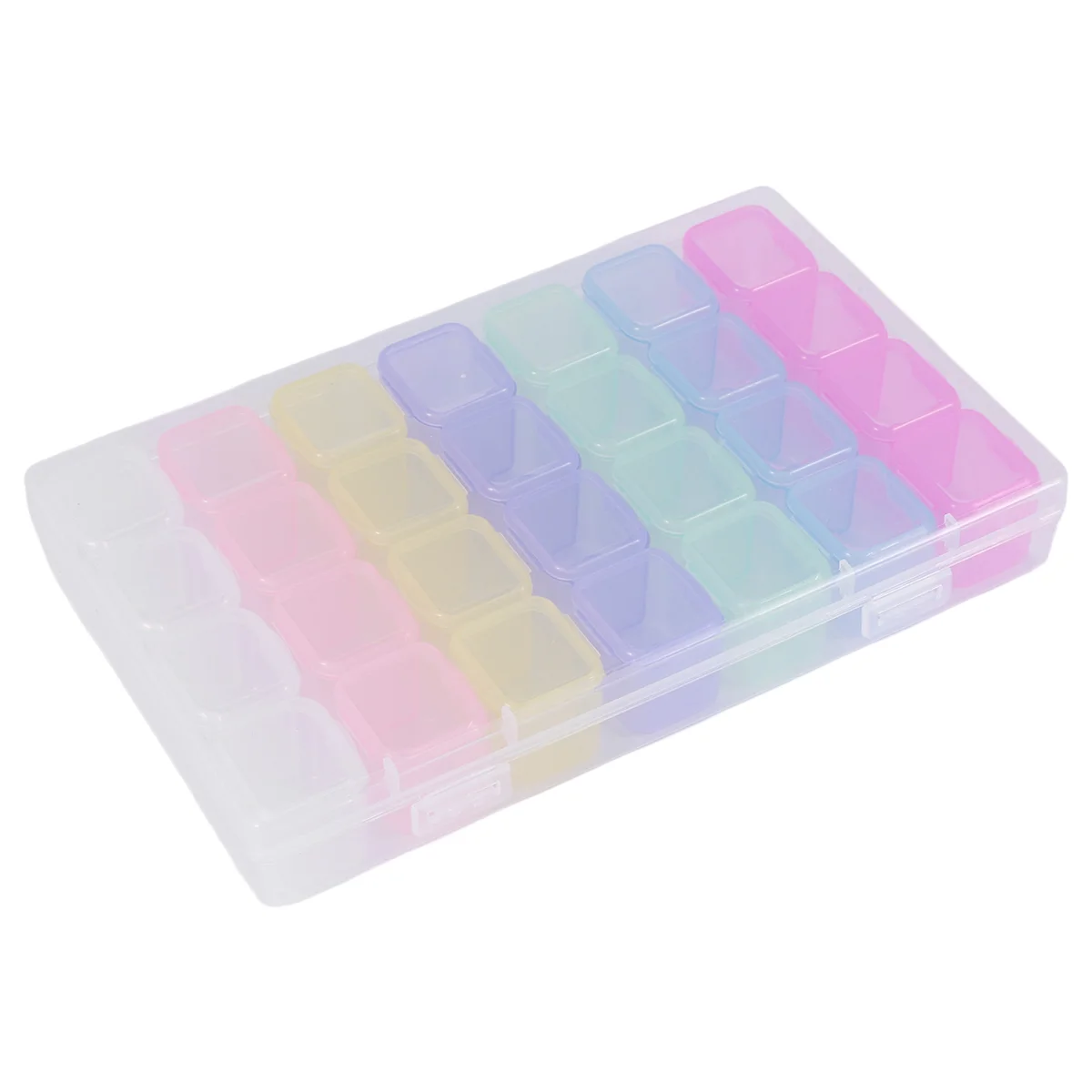 28 Grid Plastic Storage Box Storage Box Jewelry Box Bead Box Nail Art Rhinestone Diamond Box Earrings Necklace Nail Jewelry