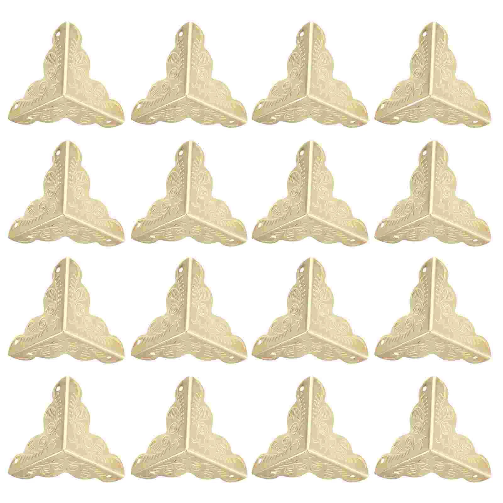 

24pcs Iron Corner Guards Protectors Furniture Home Commercial Box Protective Covers Decorative Hardware