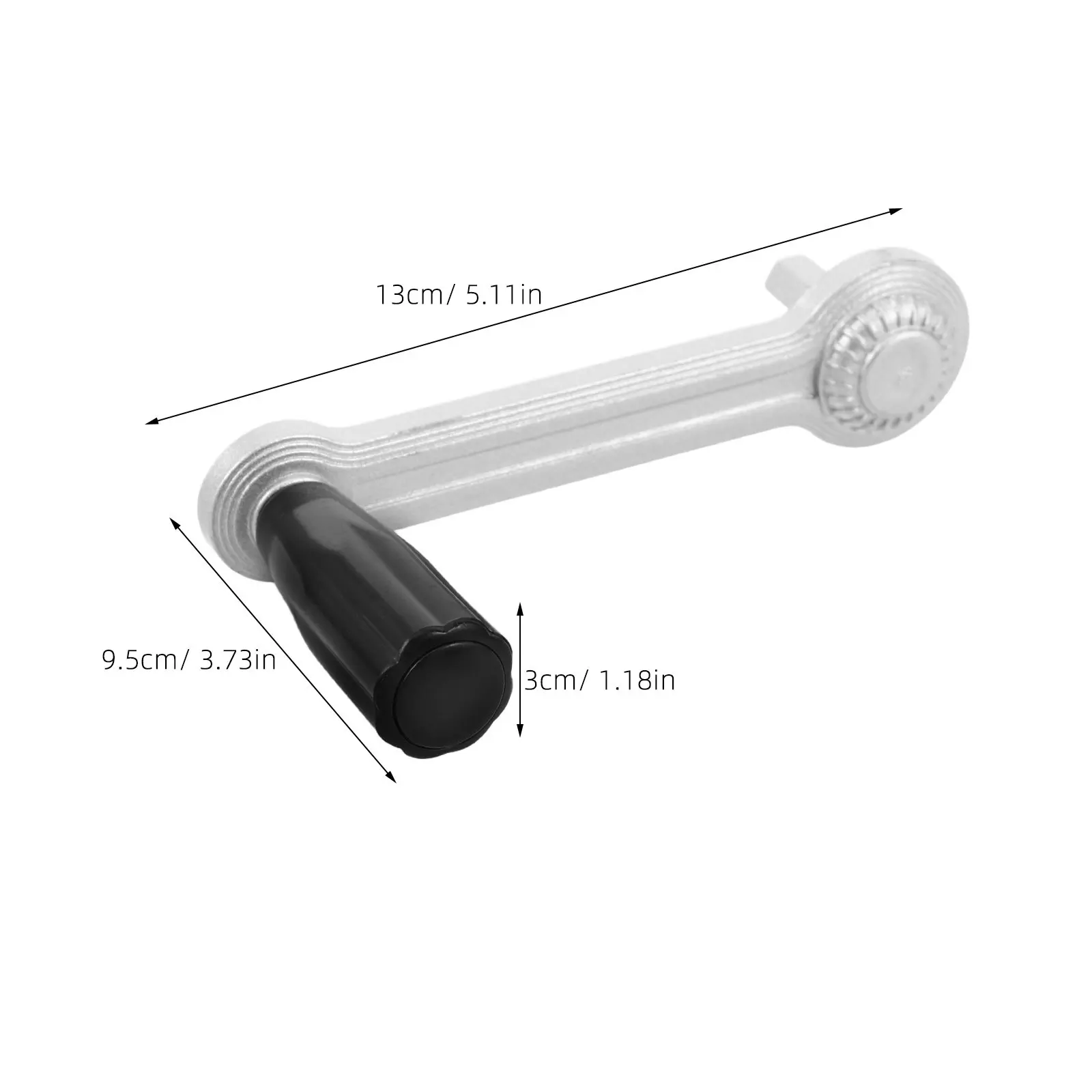 Hexagonal Metal Crank Handle for Roller Shades Smooth Effortless Adjustment Universal Spline Socket Window Shade Lift Handle