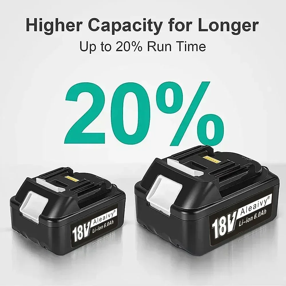 

For Makita 18V Battery 3.0Ah 6.0Ah 9.0Ah BL1860 Li-ion Replacement Battery BL1850 BL1840 BL1830 LXT-400 18650 Batter Pack