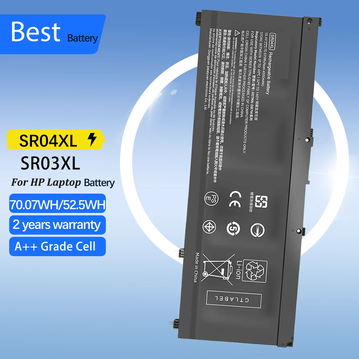 

SR04XL SR03XL Battery for HP Omen 15-CE0XX 15-DC0XX Series 15-CE015DX 15-DC0003LA 15-DC0051NR Pavilion 15-CB0XX