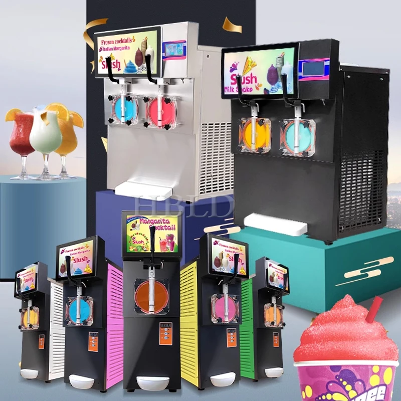 Electric Margarita Tower Machine Large Capacity Commercial Frozen Beverage Maker New Type of Snow Mud Machine 1 Can