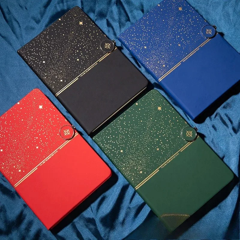 A5 Starry Sky Notebook - 200 Pages Multi-color Office Journal High-End Beauty Company Gift for Work