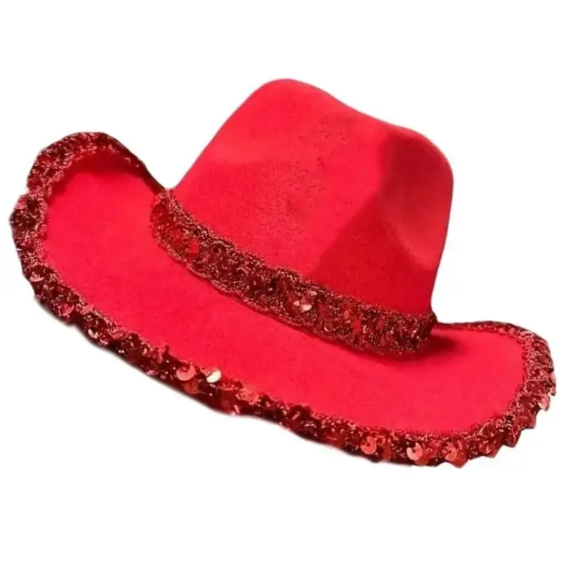 

39BD Festival Christmas Hat Jazzy Caps Adult Stage Santa Roleplay Headwear Party Supply Costume Accessories Hat Party Supply