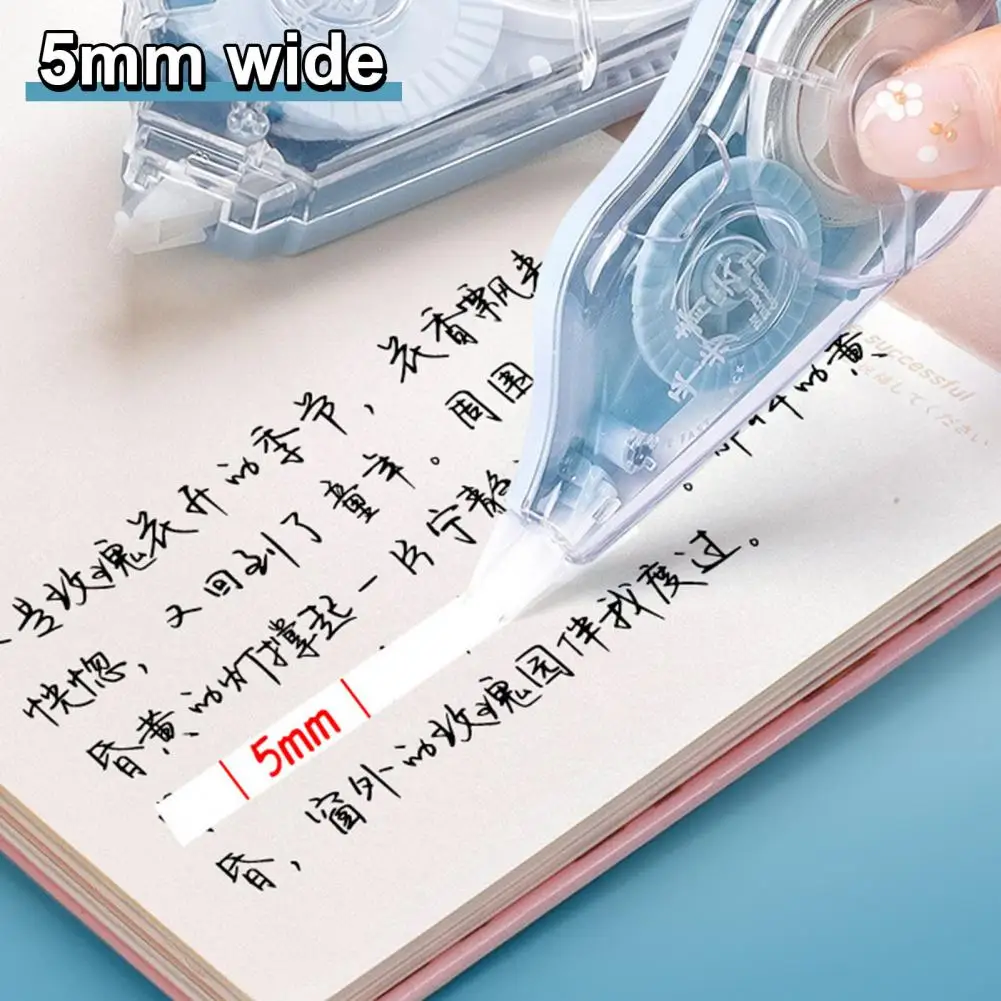 영구 접착 테이프 컴팩트 테이프 그루브, 교정 테이프 롤러 세트, 부드러운 접착 그루브, 학교용 컴팩트 디자인, 6 개