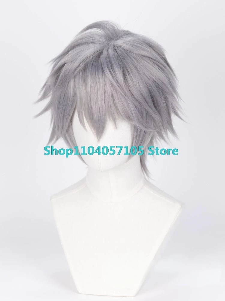 Till Anime Alien Bühne Cosplay Prop Neue Perücke Silber Grau Haar Männer Bühne Zeigen Conmic-Con Weihnachten Holloween Angepasst