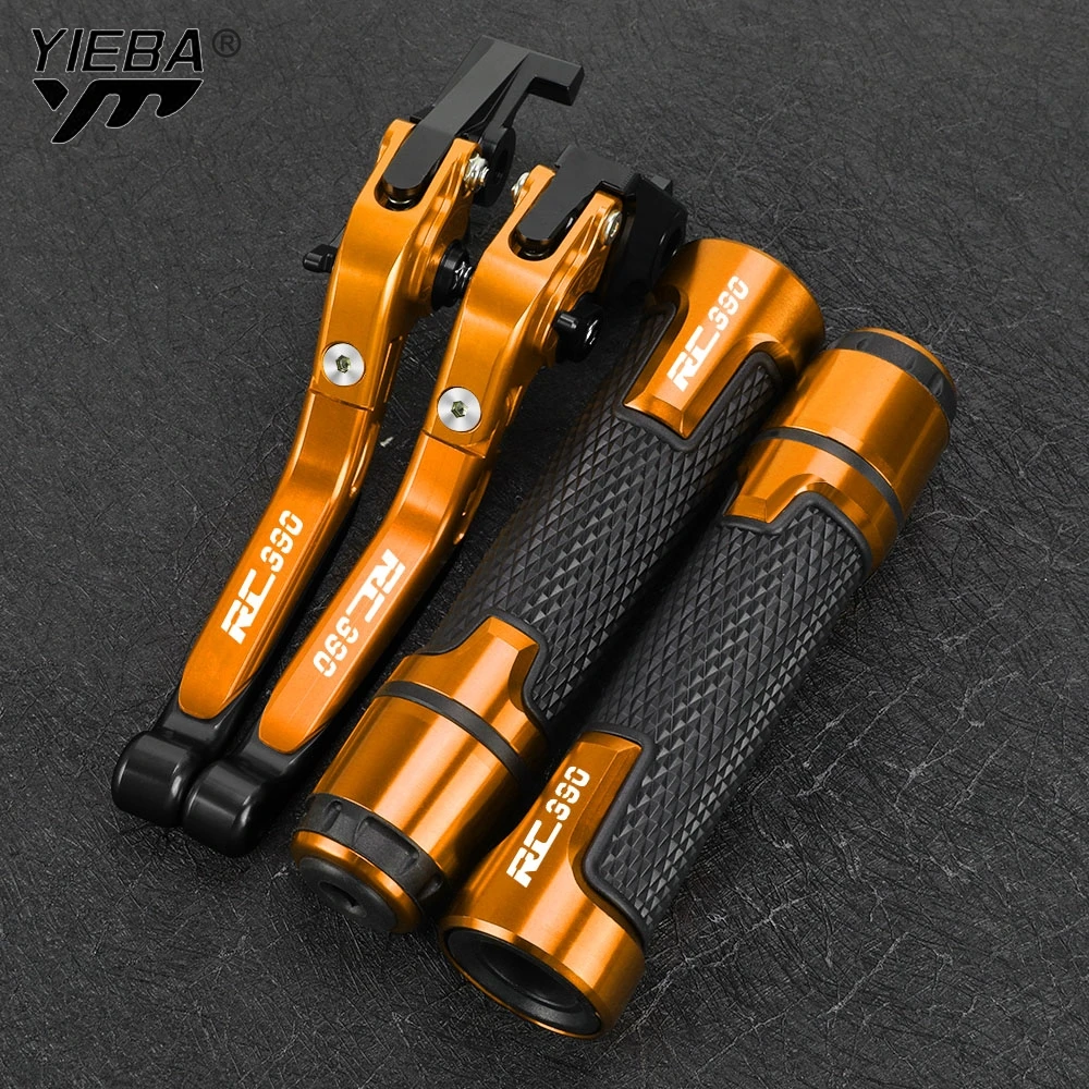 

FOR RC390 RC 390 2013 - 2023 Motorcycle Accessories Adjustable Brake Clutch Levers Handbar Grips 2017 2018 2019 2020 2021 2022