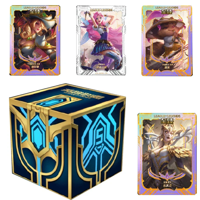 League of Legends Collection Card Kids Toys Gift Winning Signature Hollow LOL Game Cards EDG Goddess LR Hero Paper Carta