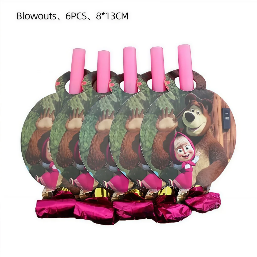 Niedliches Mädchen-Geburtstagsparty-Dekorationsset mit Bärenmotiv: Teller, Becher, Servietten, Ballons für Kinder, Babyparty-Zubehör, Geschenkideen – Detail 13