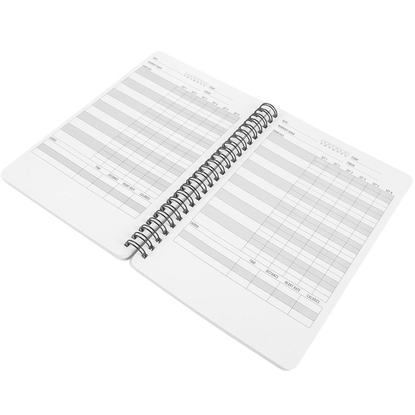 Fitness Plan Book Body Weight Workout Journal Planner Exercise Notebook Gym Essentials Lightweight Portable Design For