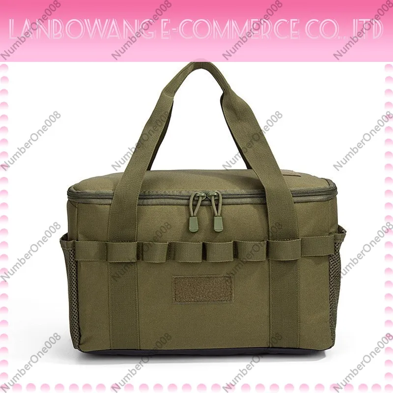Large Capacity Portable Camping Tableware Storage Bag Organizer for Outdoor Picnic Camping Cooking Equipment Gear