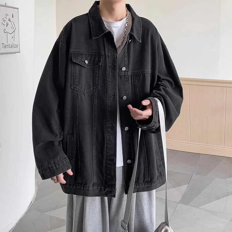 

Американские джинсовые джинсы в стиле ретро, мужские весенне-осенние трендовые свободные повседневные джинсы, одежда Haome, брендовая верхняя одежда, топ