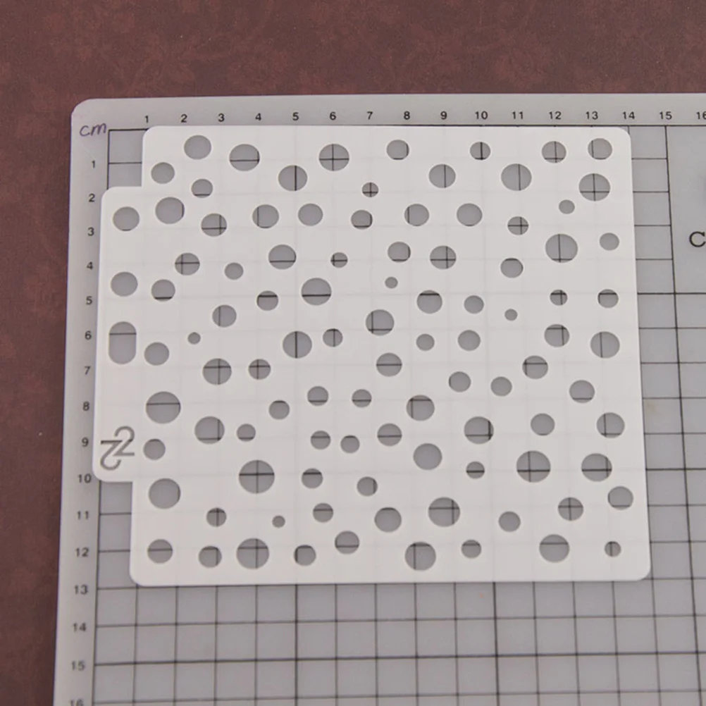 

Drawing Stencil Assorted Patterns Hollow Art Painting Template for Craft Scrapbooking DIY Cake Decor Reusable Waterproof Plastic