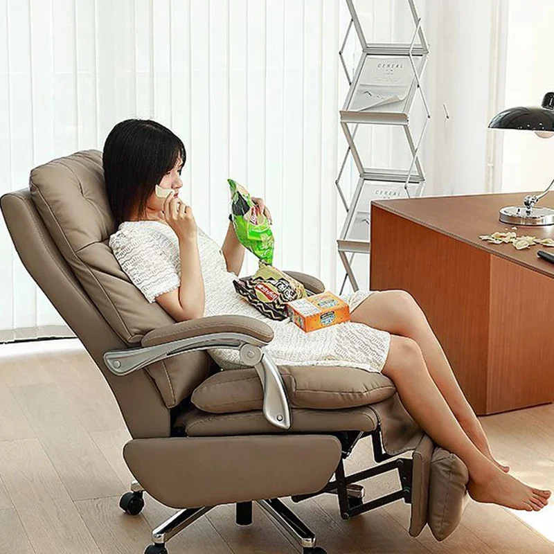 #Chair Swivel Recliner Comfy Mobile Executive Office Chair Bedroom Study Gaming Breathability Chaise De Bureaux Chair Furniture