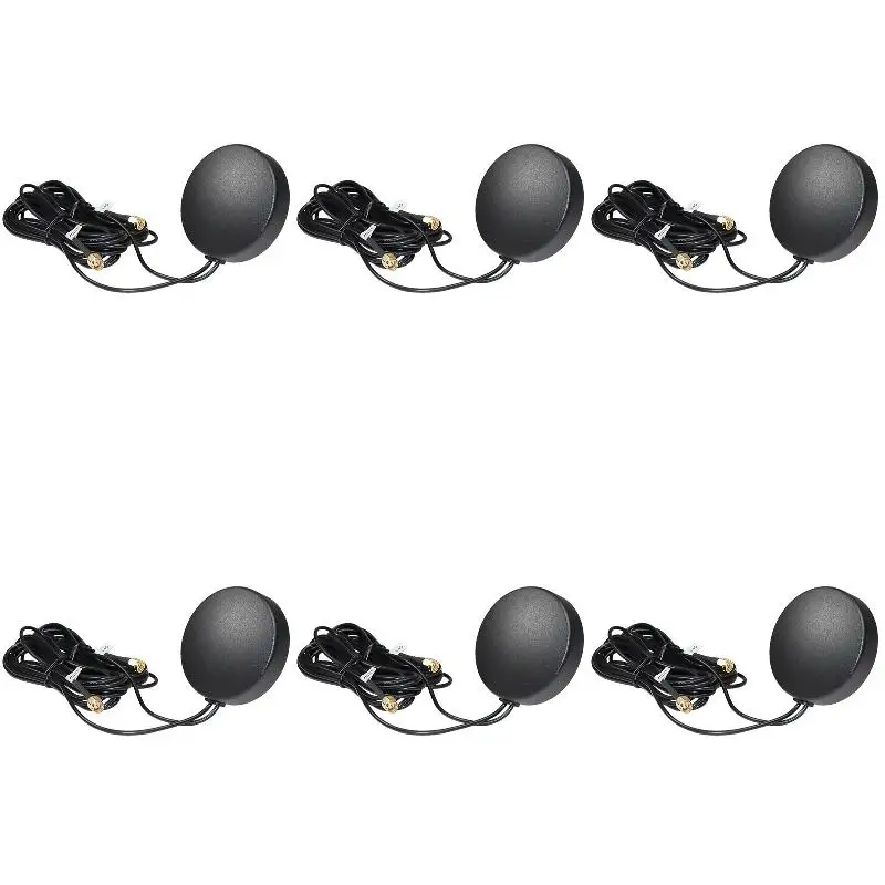 6Pack X(GPS 4G Glonass Combined Antenna, RG174 3 Meters Cable SMA Male for Car Navigation