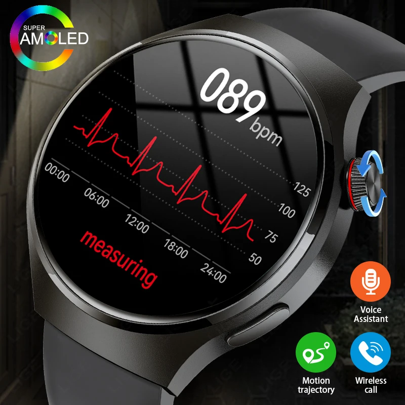 

New GT Watch Smart Watches Men 360*360 HD Screen Heart Rate Voice Assistant Bluetooth Call IP67 Waterproof Women Smartwatch 2025