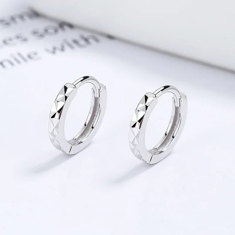 Orecchini A Cerchio In Argento 925 Con Zirconi – A Forma Di Freccia – Yumilok Per Donna - 2