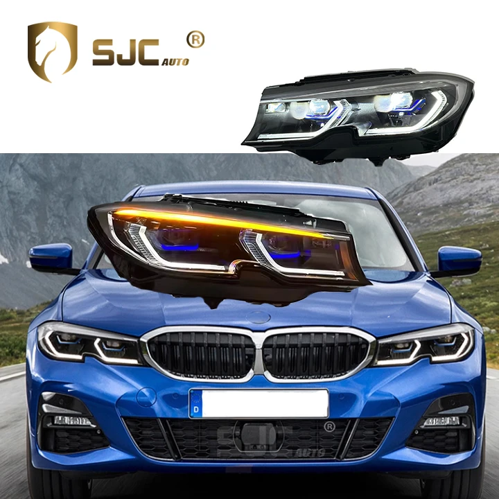 

SJC Accessories Headlights Suitable for BMW 3 Series G20 G28 G80 18-20 Yellow and White DRL Assembly Is Modified with LED Lens