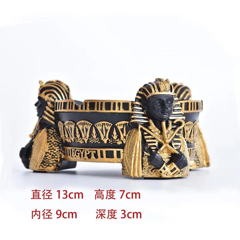 Ancient Egyptian-themed personalized , stylish for bedroom and living room decoration, creative pharaoh ashtray,