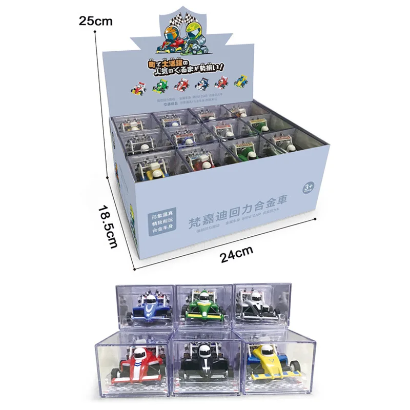Modello di auto da corsa per auto da corsa in lega mini auto tascabile in lega Kart
